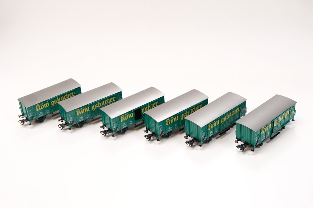 Märklin H0 - 48781 (2x) - Ensemble de wagons de marchandises pour trains miniatures (2) - DB #1.0