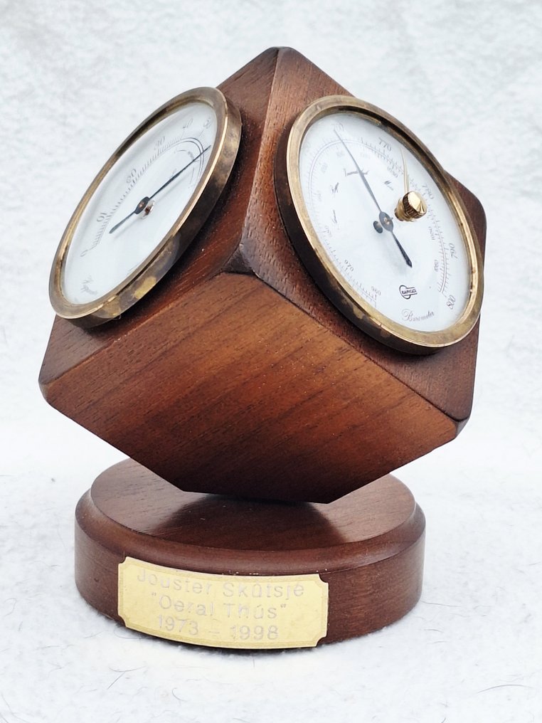 Barigo Germany - Stacja meteorologiczna - Mosiądz, Szkło - kubus model #1.0