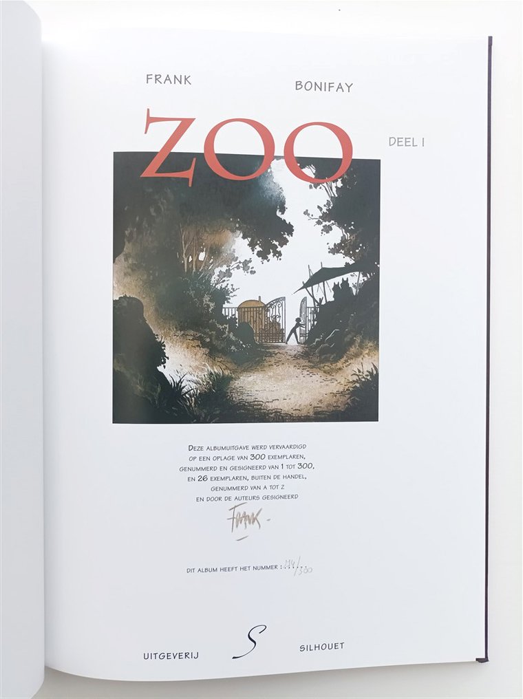 Zoo 1 - Luxe HC met stofomslag - 1 Album - Limited and numbered edition - 1999 #4.3