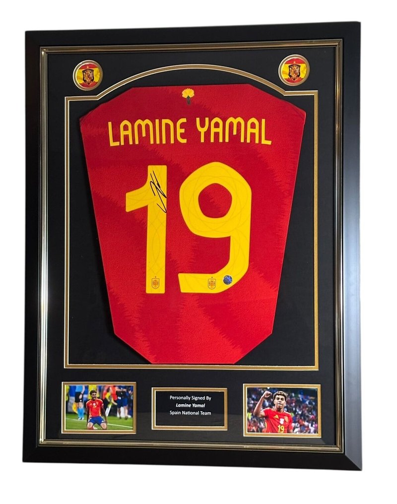 Spain - 世界足球锦标赛 - Lamine Yamal - Premium Frame – Museum Quality - 2025 - 球衣 #1.0