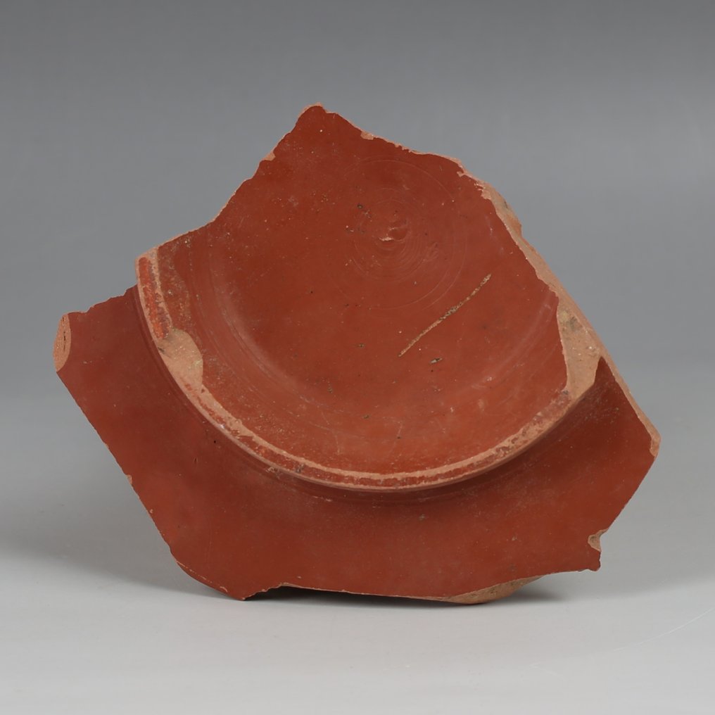 Ancient Roman Terra Sigillata Plate vessel fragment with maker's mark (No Reserve Price) #2.1