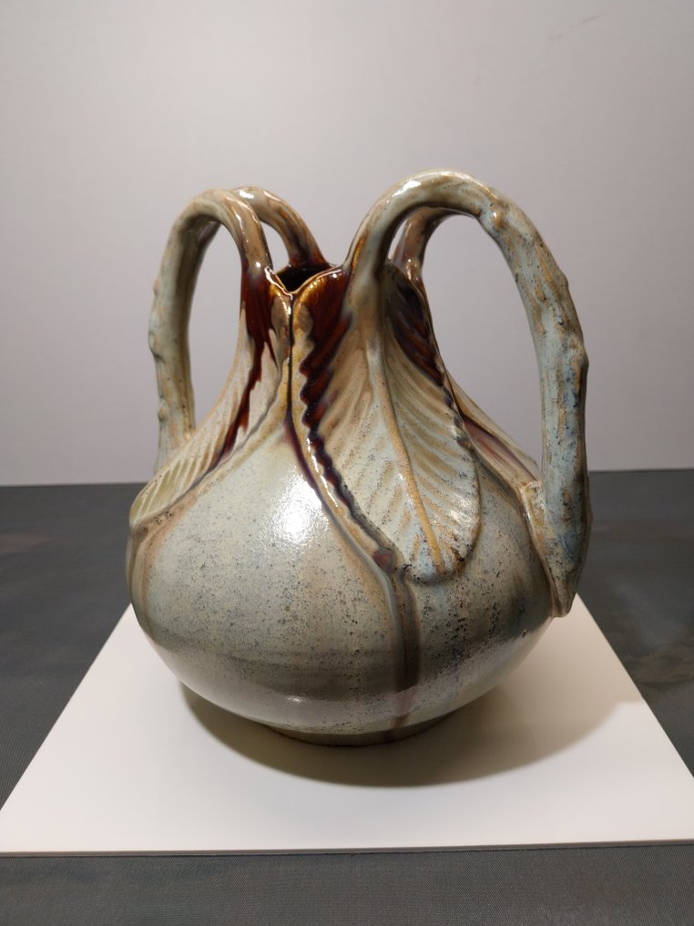 faïenceries de Thulin - Vase -  Model number 77 - Earthenware #3.2