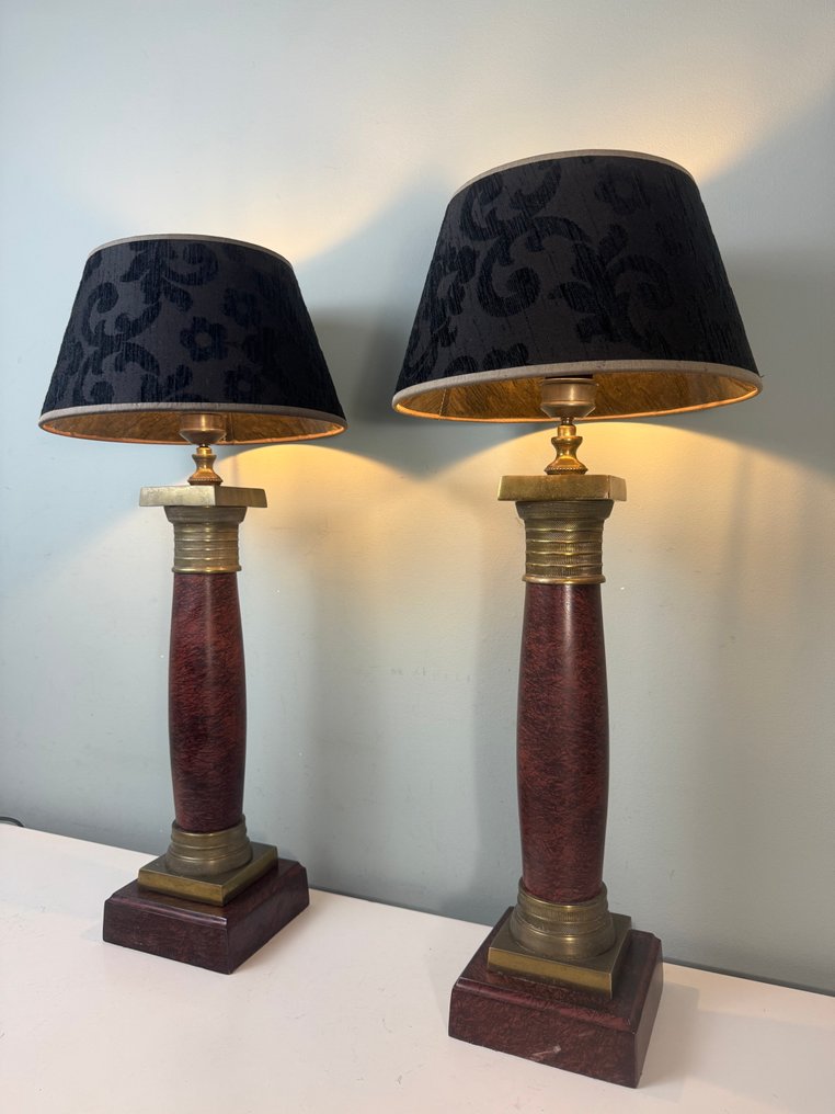 Lampada - Ottone - Due lampade pesanti in ottone. #2.1