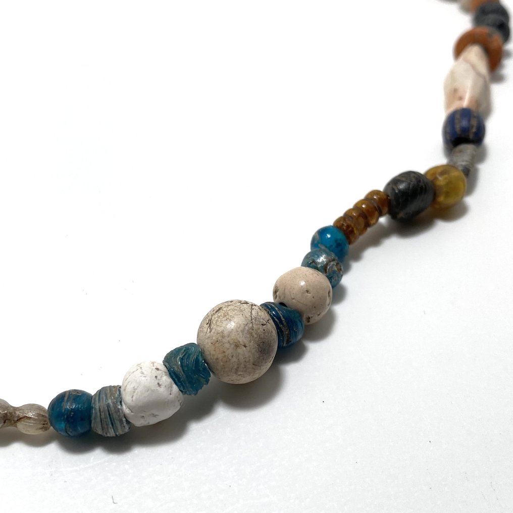 丝绸之路，中亚 古董项链珠子护符 - 45 cm  (沒有保留價) #4.3