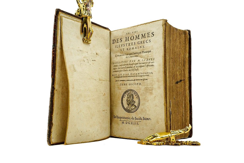 Plutarque - Des hommes illustres grecs et romains - 1613 #1.0