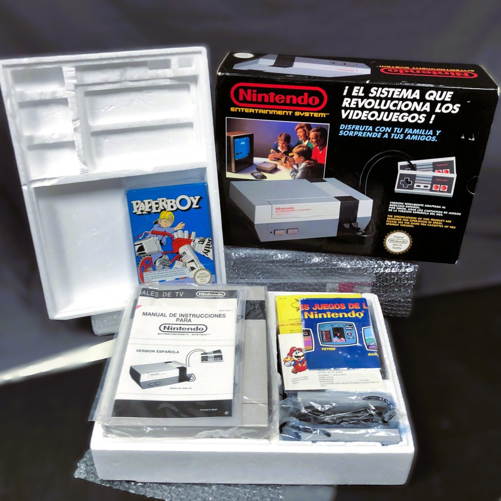Nintendo - Nintendo Entertainment System (NES) - Complete Nintendo NES Control Deck + PaperBoy PAL A and B (ES) - Κονσόλα βιντεοπαιχνιδιών - Στην αρχική του συσκευασία #4.3