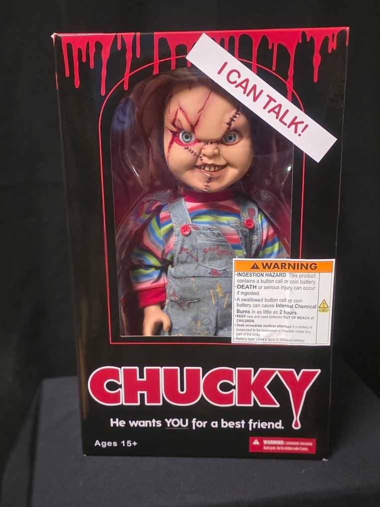 Chucky Childs Play Talking Doll - 1 Μιλητή κούκλα Chucky Childs Play νέο - Mezco #1.0