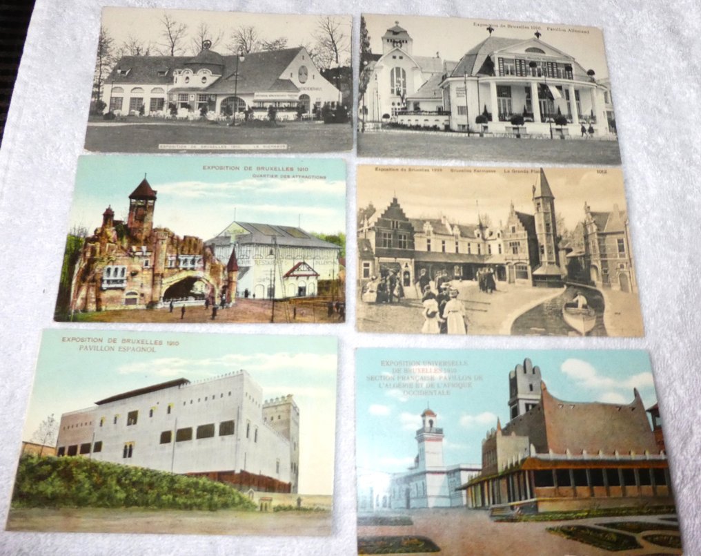 Belgien - Brussel Expo 1910 och 1935 - Vykort (330) - 1935-1910 #1.0