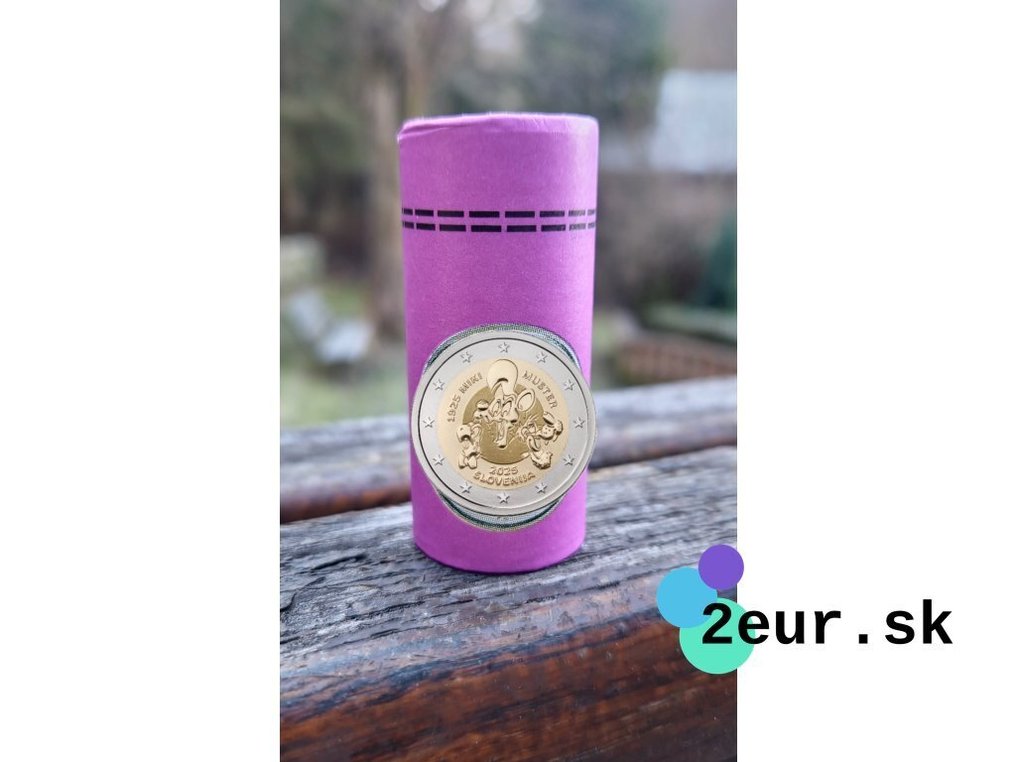 Slovenia. 2 Euro 2025 "Miki Muster" (25 coins) in roll  (No reserve price) #2.1