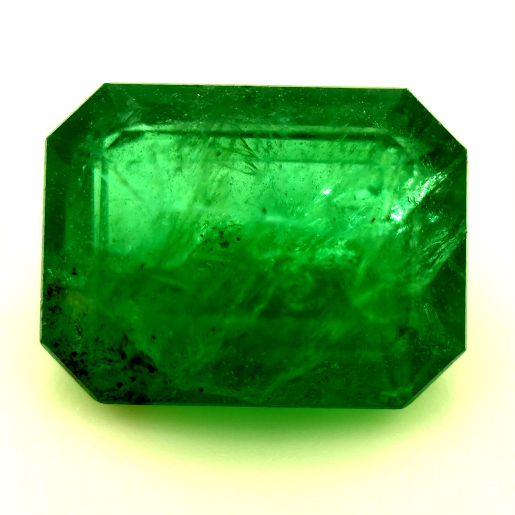 沒有保留價 - 1 pcs 綠色 祖母綠 - 3.38 ct - 國際寶石學院(International Gemological Institute (IGI)) - 天然翡翠 #1.0