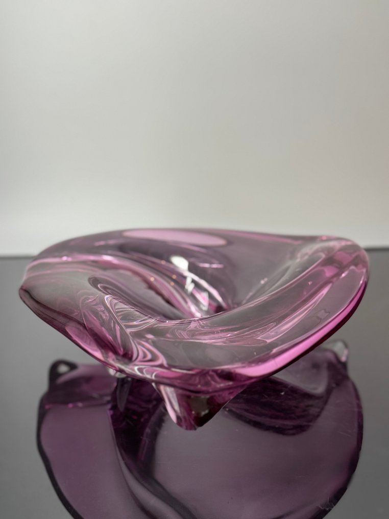 Val Saint Lambert - René Delvenne - 花瓶  - 水晶 - Coupe torsadée XXL PATEL #3.2