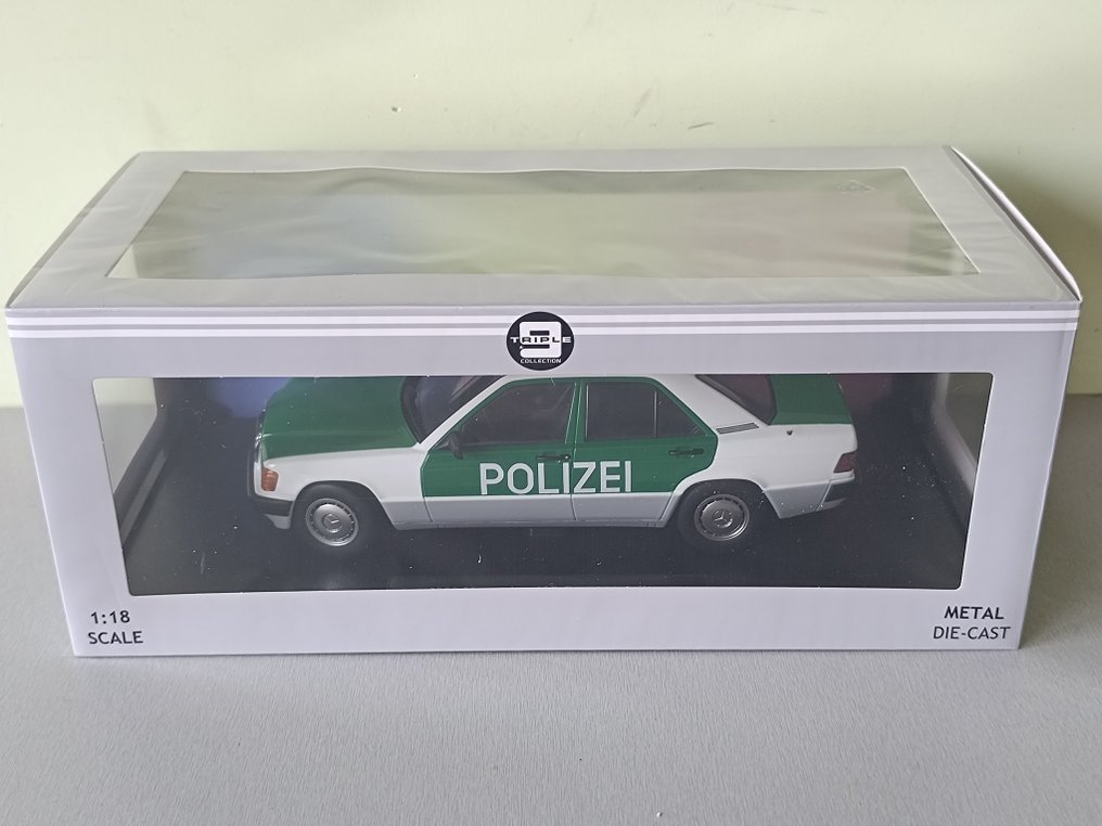 Triple 9 Collection 1:18 - Modellauto - Mercedes 190 (W201) 1993 Polizei 1/18 #1.0