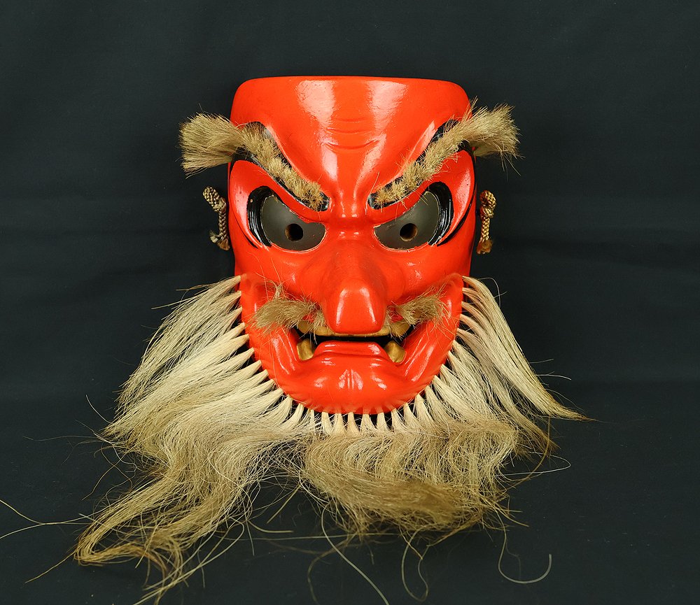 Μάσκα Noh - Ξύλο - Sarutahiko Tengu (χωρίς τιμή ασφαλείας) #1.0