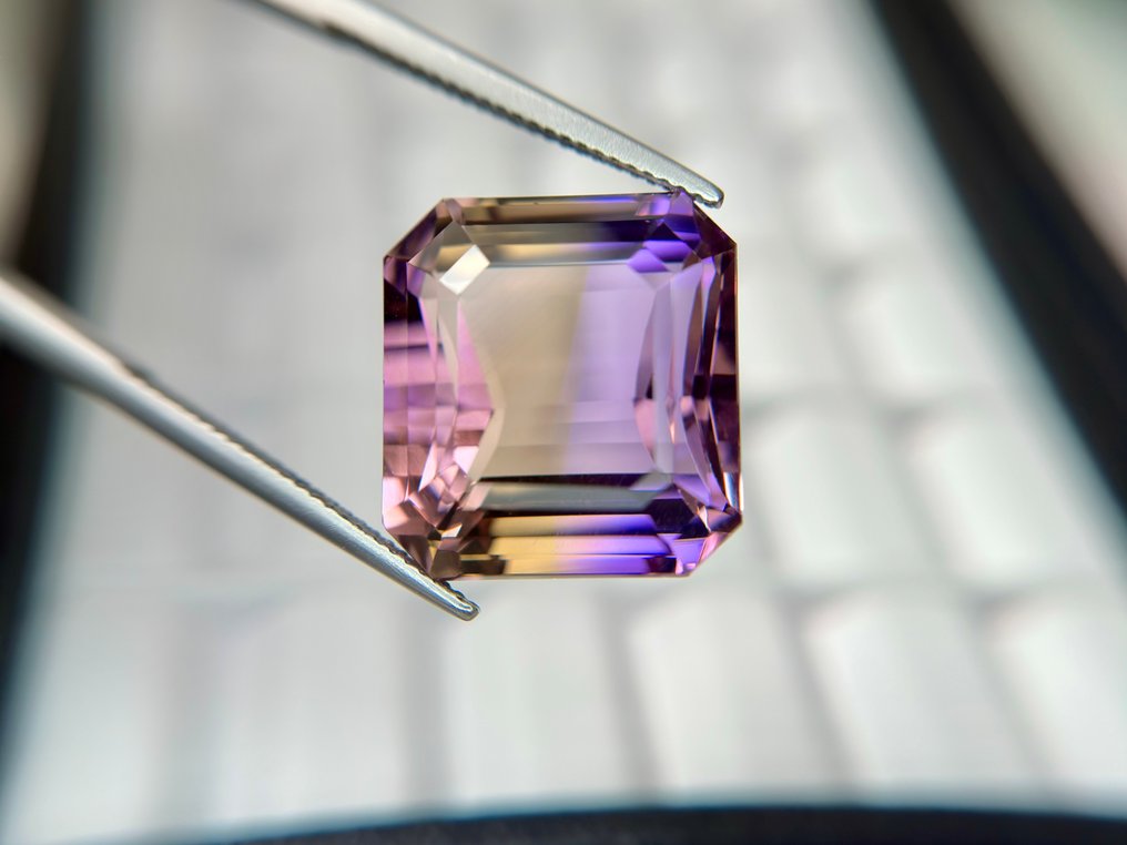 没有保留价 - 1 pcs  紫色, 黄色 紫黄晶  - 29.99 ct - 国际有色宝石协会（ICA GemLab） - 完美惊艳的紫黄晶 #1.0