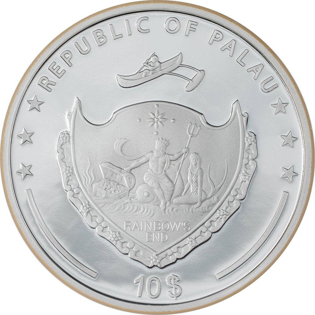 Παλάου. 10 Dollars 2022, 2 oz, Desert – Our Wonderful Earth Ecosystems Series #1.0