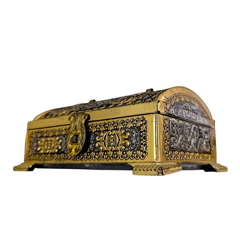 Erhard & Söhne - Box - Stamped - Model number 6411/10 - Early 20th Century - Brass, Silverplated #3.2