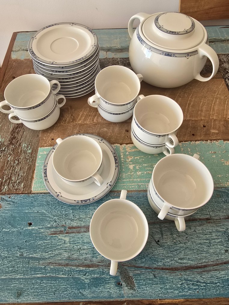 Irabia - Set of soup bowls (21) - Porcelain - Irabia soup set for 10p #1.0