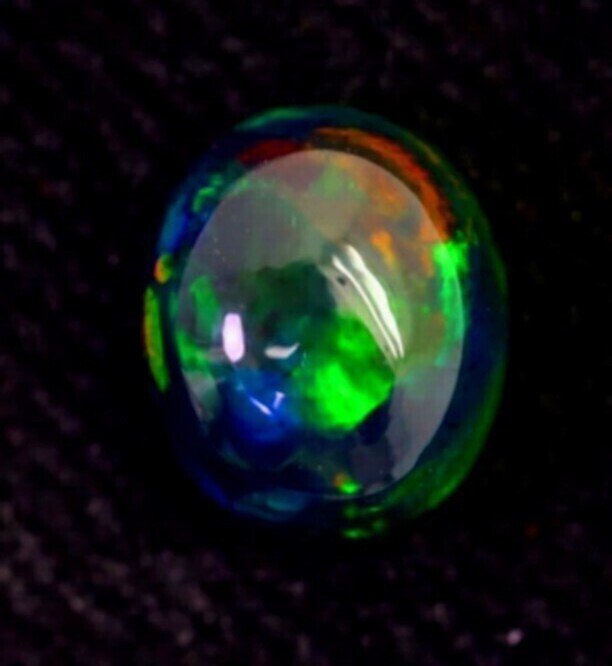 2,14 καράτια, 1 εκ.! Μεγάλος, εξαιρετικός Welo Opal (καπνιστός) από την Αιθιοπία, μαγευτικό Rainbow Καμπουσόν- 0.43 g #2.1