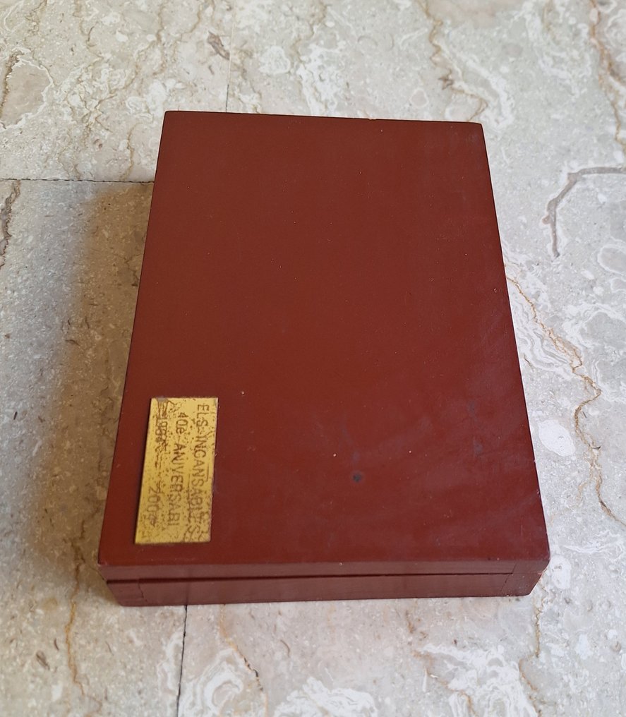 Gioco da tavolo - Set di domino - Legno, Metallo, osso resina #3.2