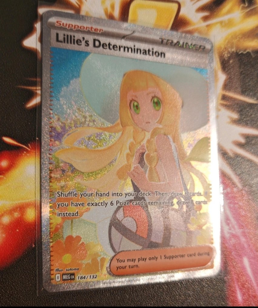 Pokémon - 1 Card - Lillie 184/132 Fólia, Teljes művészet, Titkos ritka - Sun & Moon #3.2