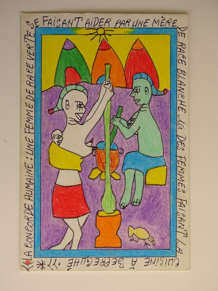 Frédéric Bruly-Bouabré (1923-2014) - Working #4.3