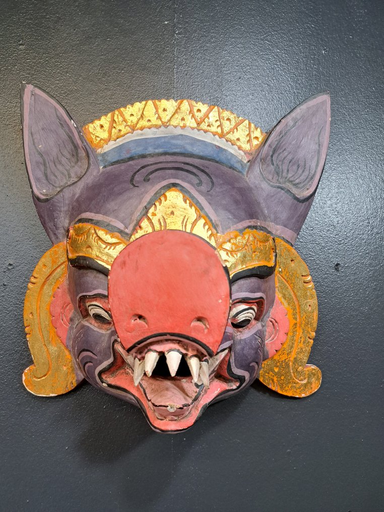 Mask - 印度尼西亚 - 三个巴厘岛面具师 (没有保留价) #3.2