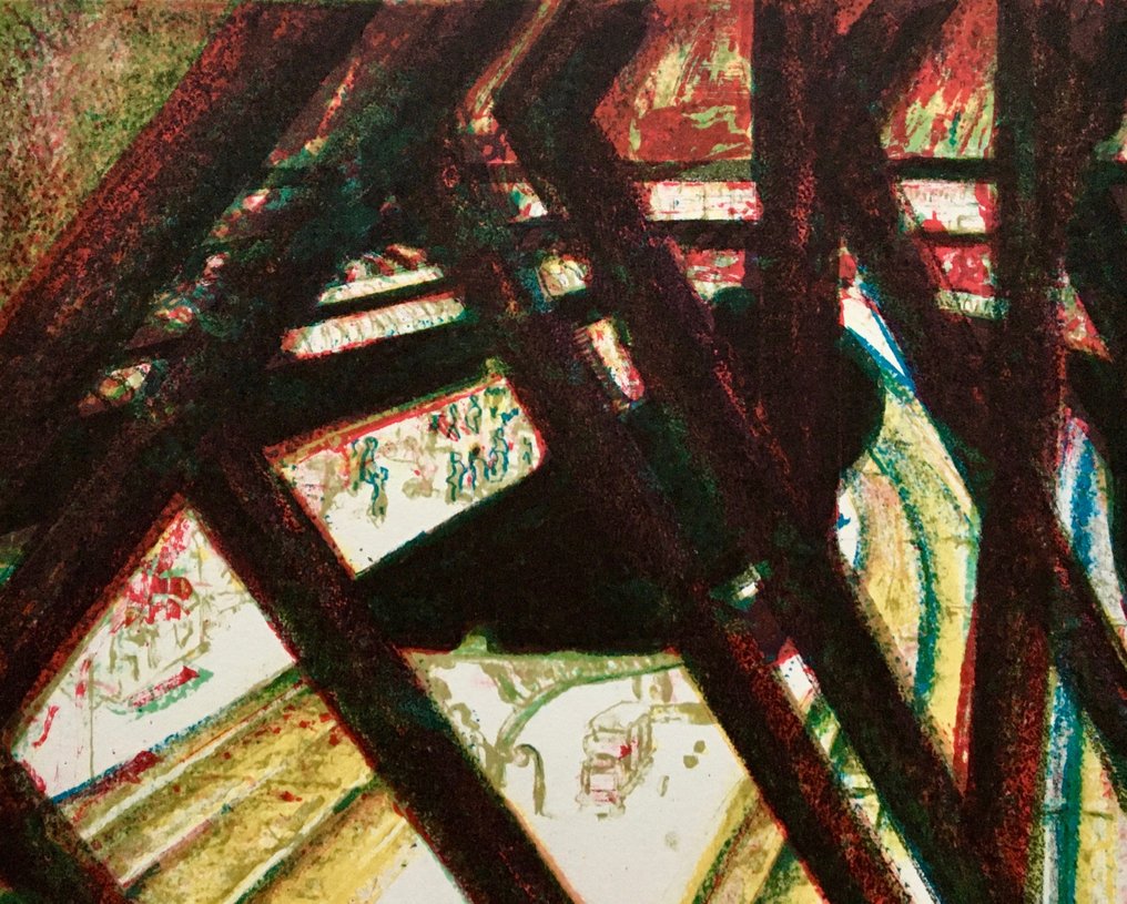 Jean-Jacques Ostier (1945-2011) - Gare de l'Est, Paris - Lithographie originale signée #2.1