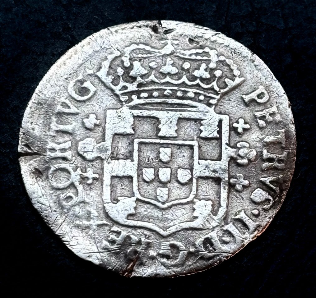 Portugal. D. Pedro II (1683-1706). 3 vintens (60 réis) Porto (No Reserve Price) #1.0