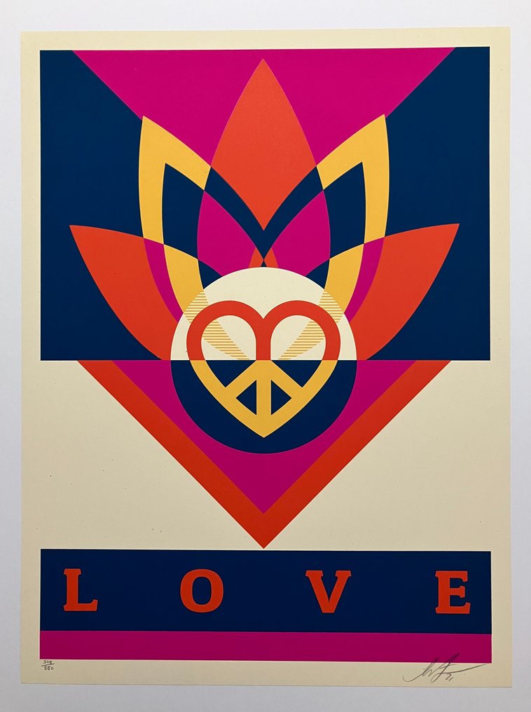 Shepard Fairey (OBEY) (1970) - Love Lotus #1.0
