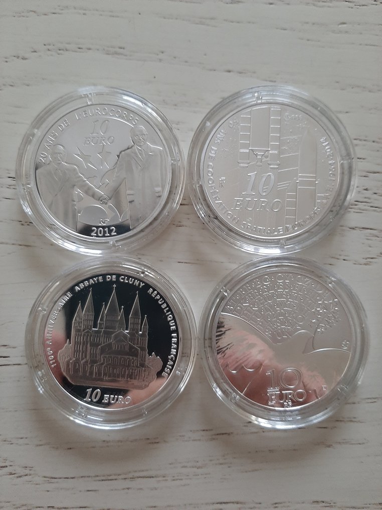 Frankrijk. 10 Euro 2010/2015, 4 coffrets  (Zonder Minimumprijs) #1.0
