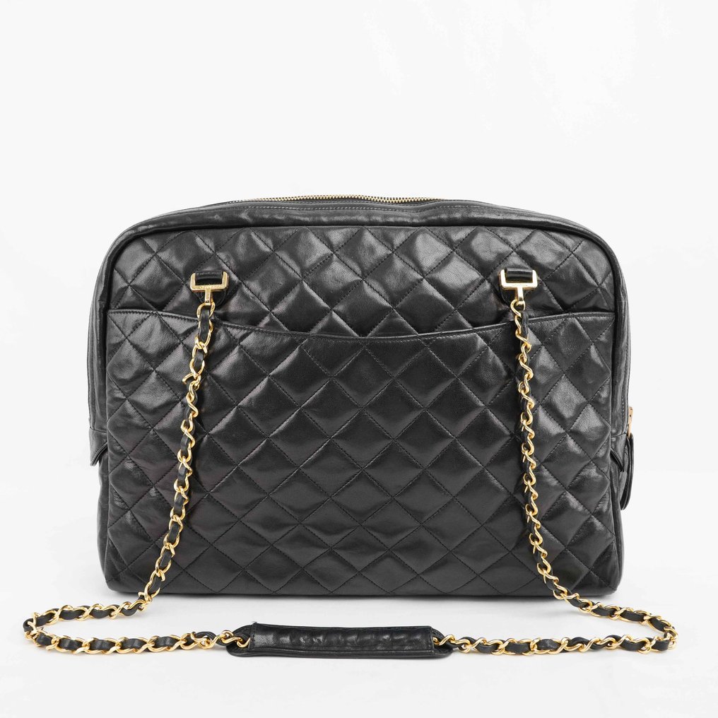 Chanel - Vintage Quilted Lambskin Shoulder Bag with Matching Pouch - Borsa a spalla #2.1