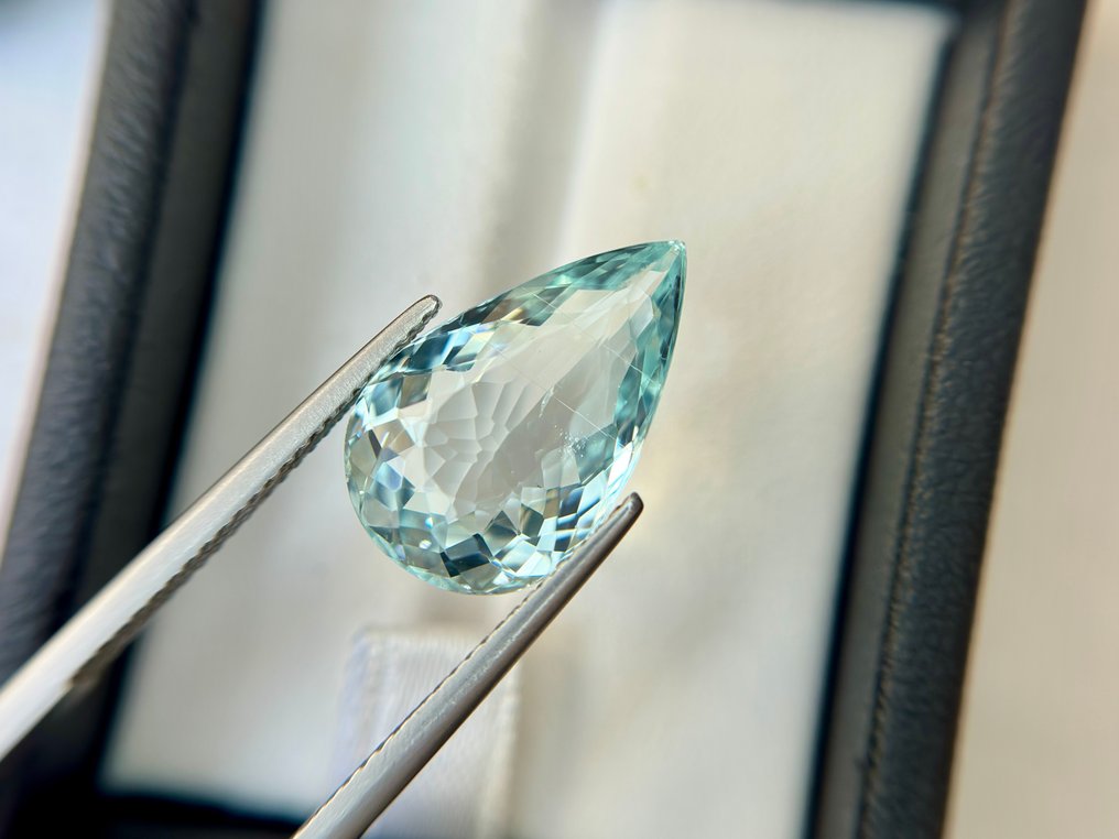 沒有保留價 - 1 pcs  藍色 海藍寶石  - 7.41 ct - 國際有色寶石協會 (ICA GemLab) - 海水海蓝宝石 #3.2