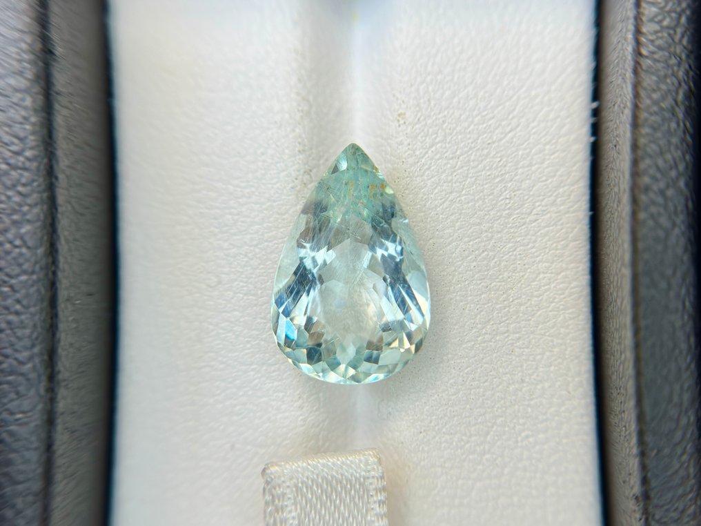 Nincs minimálár - 1 pcs Kék Akvamarin - 5.98 ct - Nemzetközi Színes Drágakő Szövetség (ICA GemLab) - Óceáni víz akvamarin #1.0