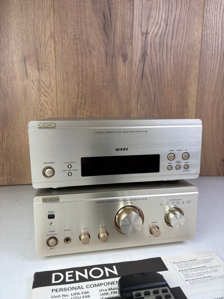 Denon - UPA-F88 Solid state integrated amplifier, UTU-F88 Tuner - Stereo set #2.1
