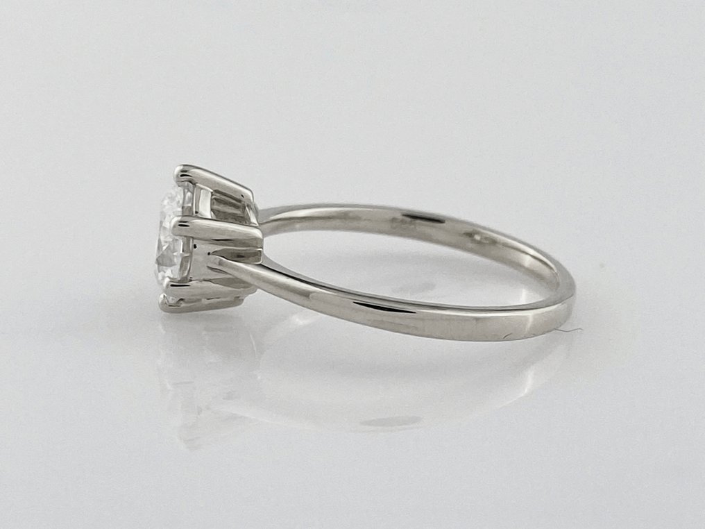 Zonder Minimumprijs - Ring - 14 karaat Witgoud - 1.30ct. tw. Diamant (Lab-grown) #4.3