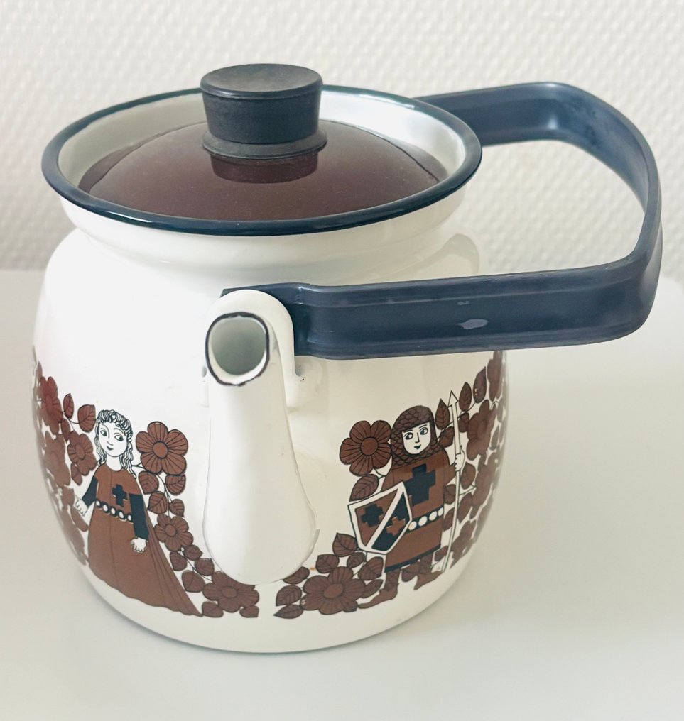Arabia - Kaj Franck - Teapot - Knights - Enamel - Design the teapot Kaj Franck. #4.3