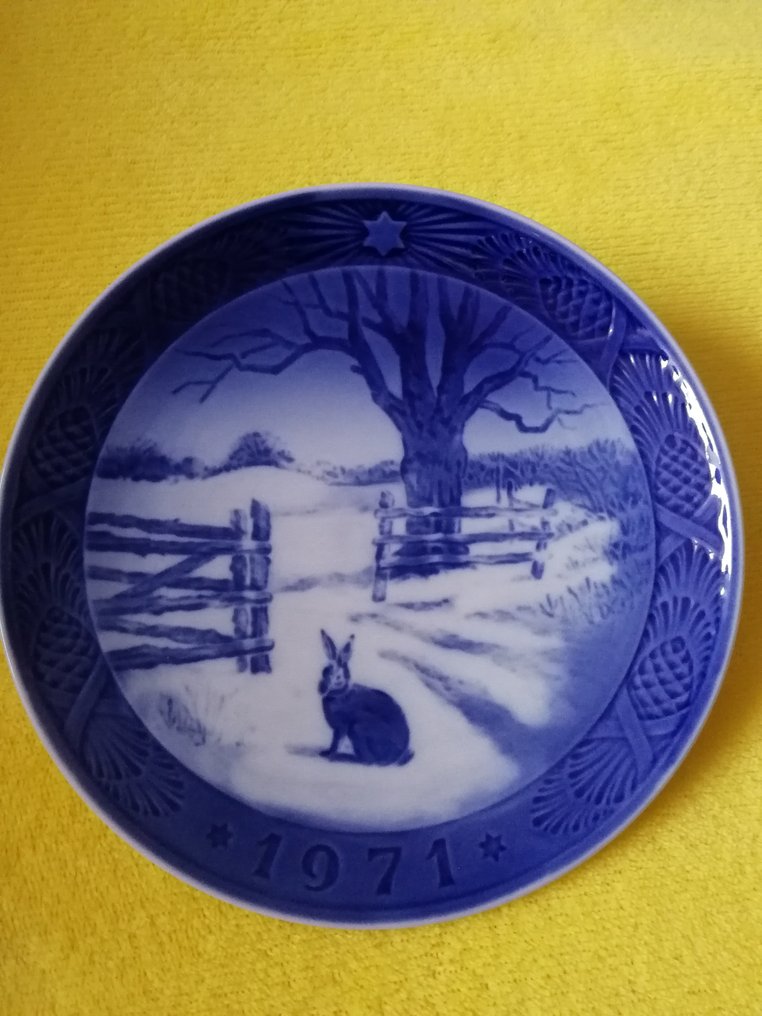 Royal Copenhagen - Kay Lange - Piatto piano (12) - Glade Jul / Merry Christmas - Porcellana #3.2