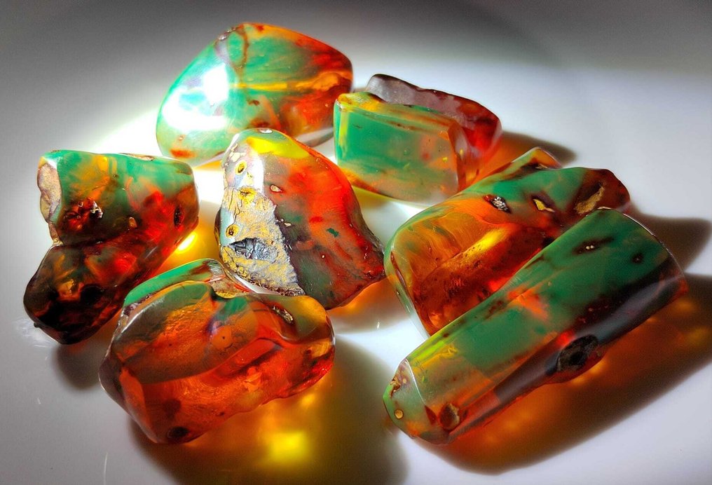 Dominikansk grøn rav!! Høj kvalitet - 420 ct. Gratis fragt - Rav (Ingen mindstepris) #1.0