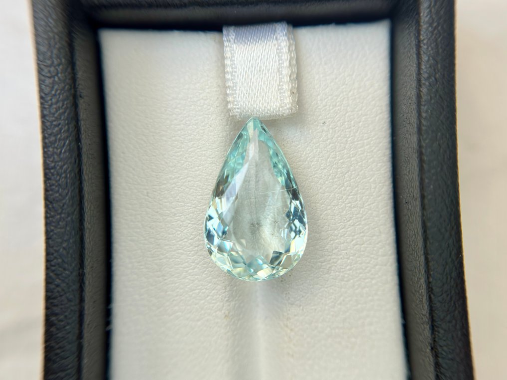 沒有保留價 - 1 pcs  藍色 海藍寶石  - 7.41 ct - 國際有色寶石協會 (ICA GemLab) - 海水海蓝宝石 #1.0