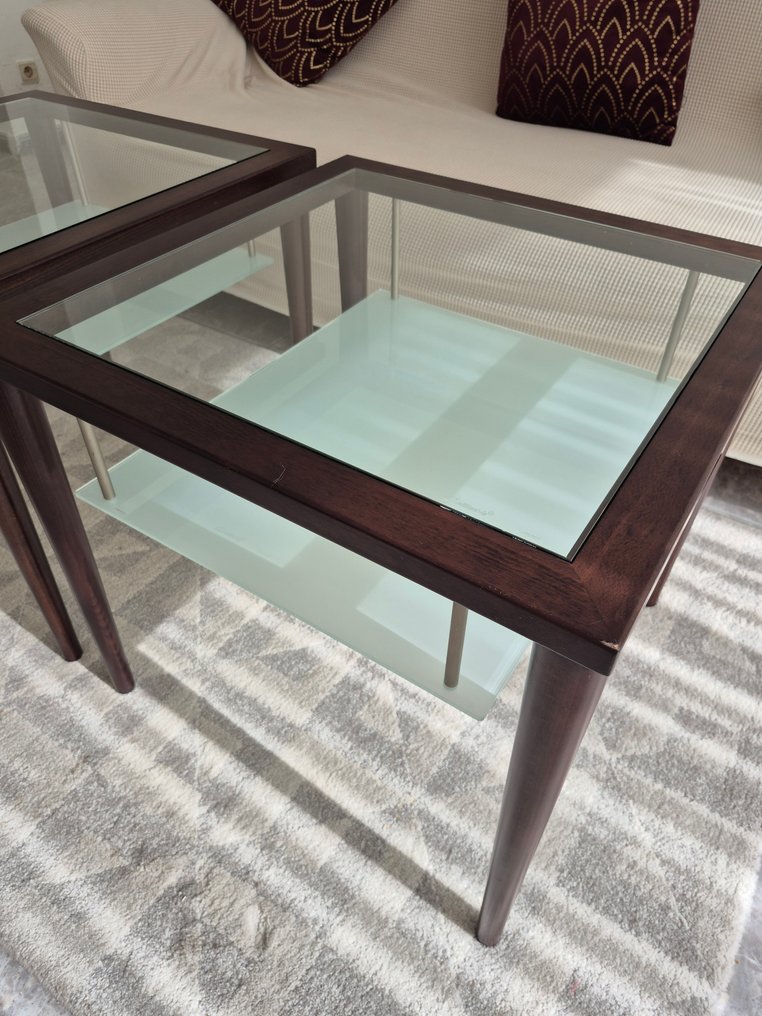 Calligaris - Calligaris - Βοηθητικό τραπεζάκι (2) - Ξύλο, Γυαλί #4.3