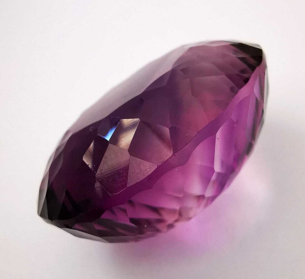 Utan reservationspris Ametist - 68.94 ct - Antwerp Laboratory for Gemstone Testing (ALGT) - Livfull/djup rosa-lila #2.1
