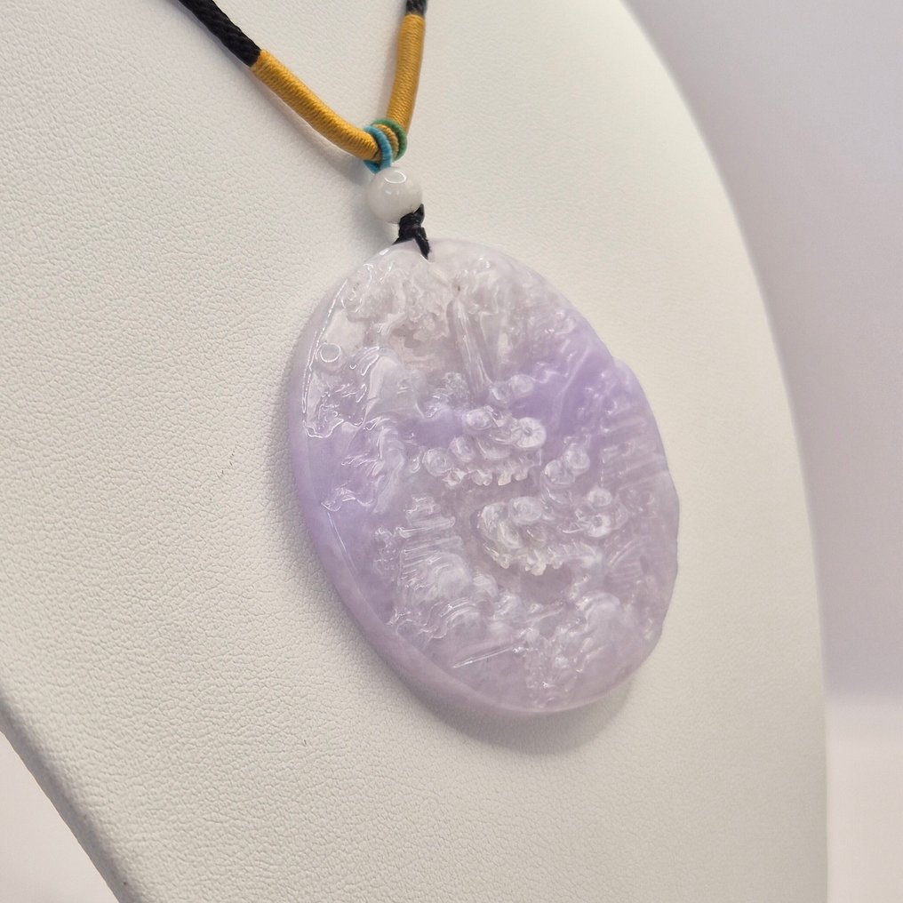 玉 - NGTC 认证天然翡翠挂件 - 吊坠项链 #2.1