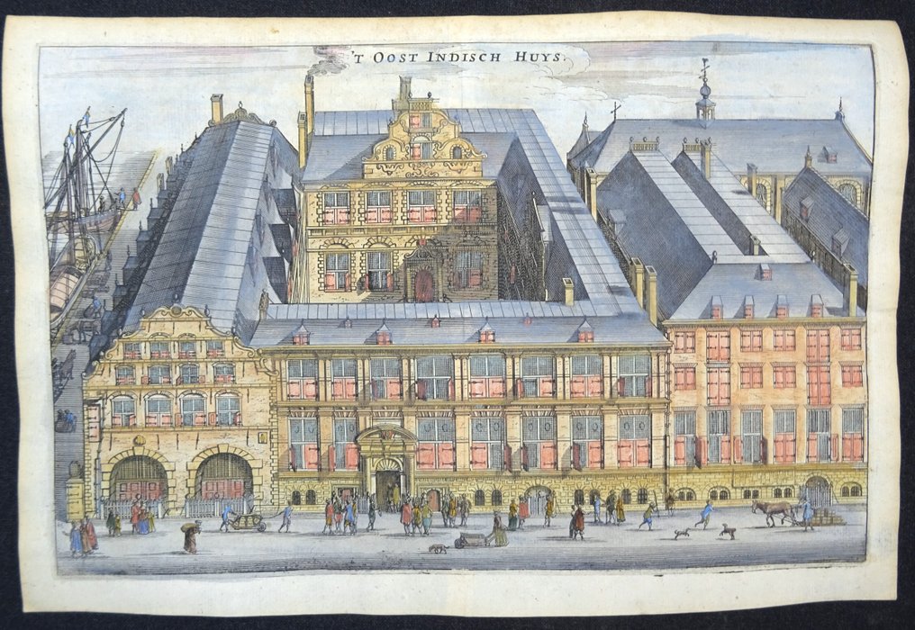 Netherlands - Amsterdam, Oostindisch Huis, UvA, Meertens Institute, Oude Hoogstraat; P. Von Zesen / J. Noschen - ´T Oost Indisch Huys - 1661-1680 #1.0