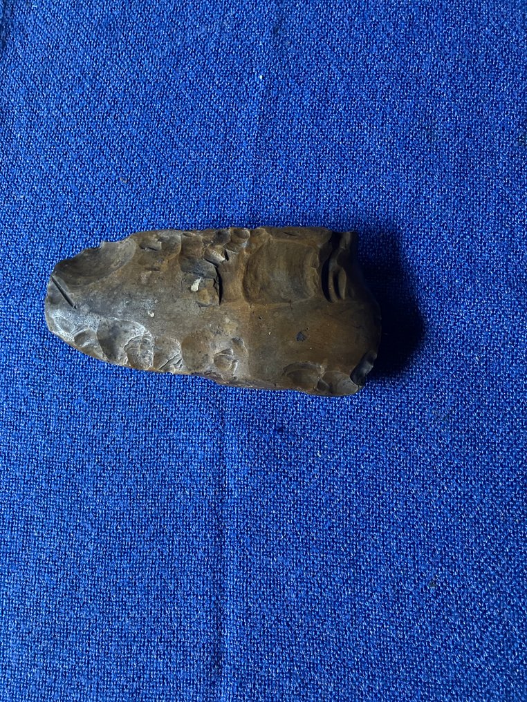 中石器时代/史前旧石器时代 燧石 考古学，燧石 - 矩形斧 - 2 cm #1.0