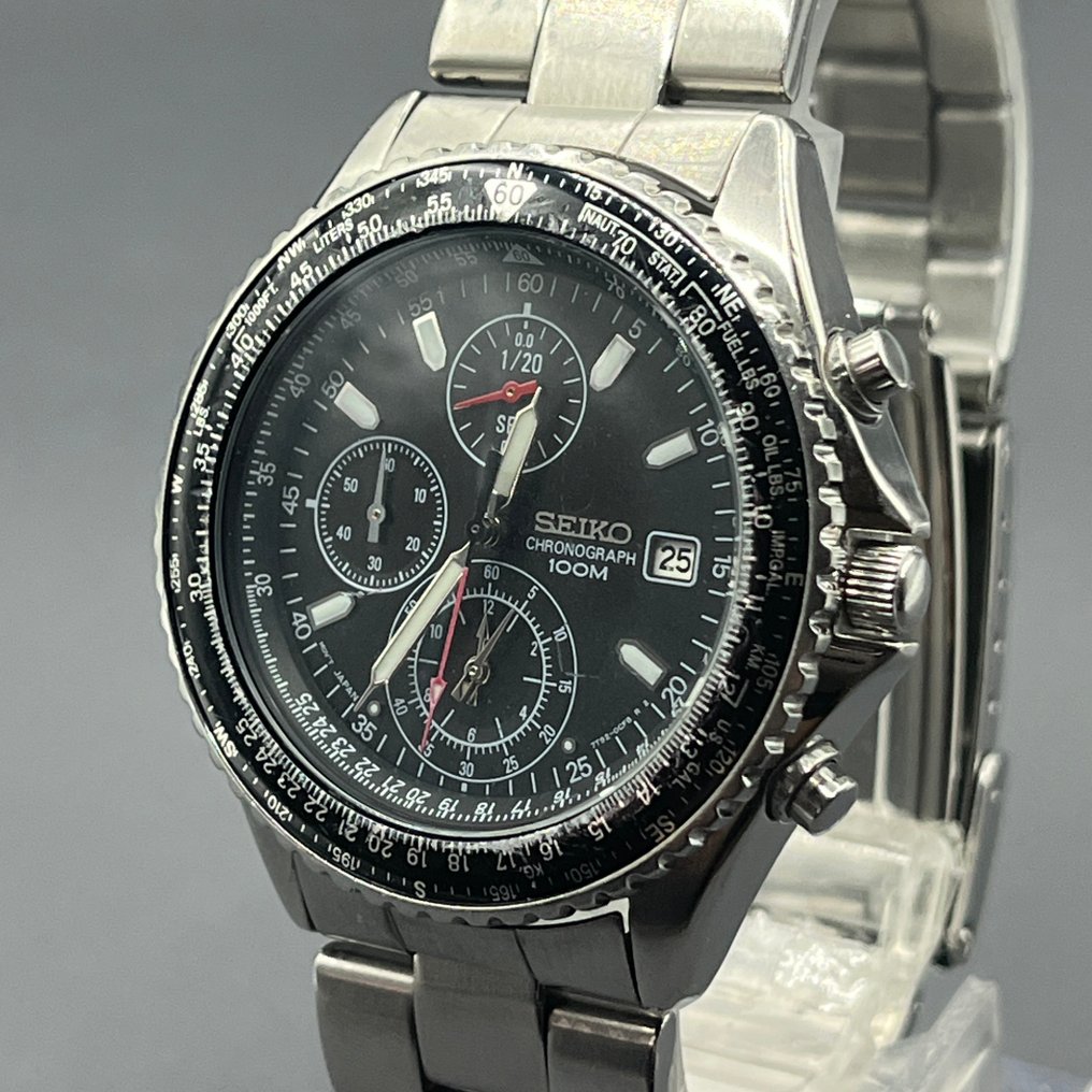Seiko - Pilot - Ingen mindstepris - 7T92-0CF0 - Mænd - 2007 #1.0