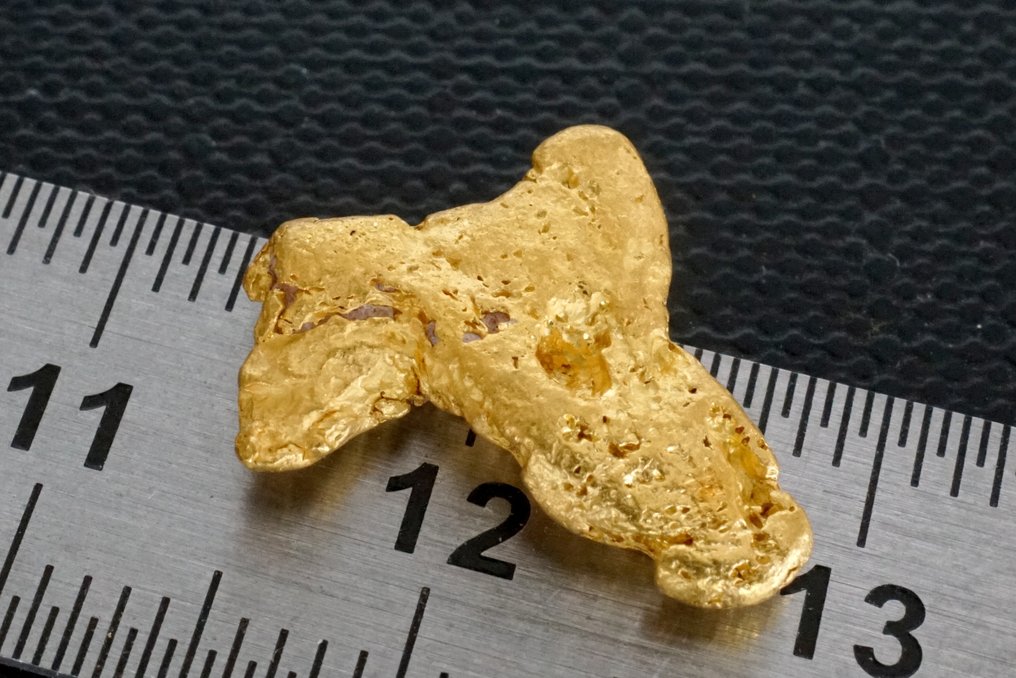 Oro Nativo, pepita del Suriname o della Guyana Francese (gold nugget)- 2.86 g - (1) #1.0