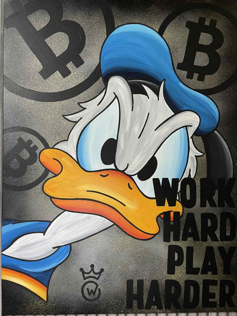 Xavier Van Walsem (1980) - Donald duck work hard play harder bitcoin #1.0