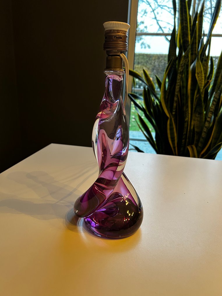 René Delvenne - Lampa - Eclair - Kryształ - Val Saint Lambert #4.3