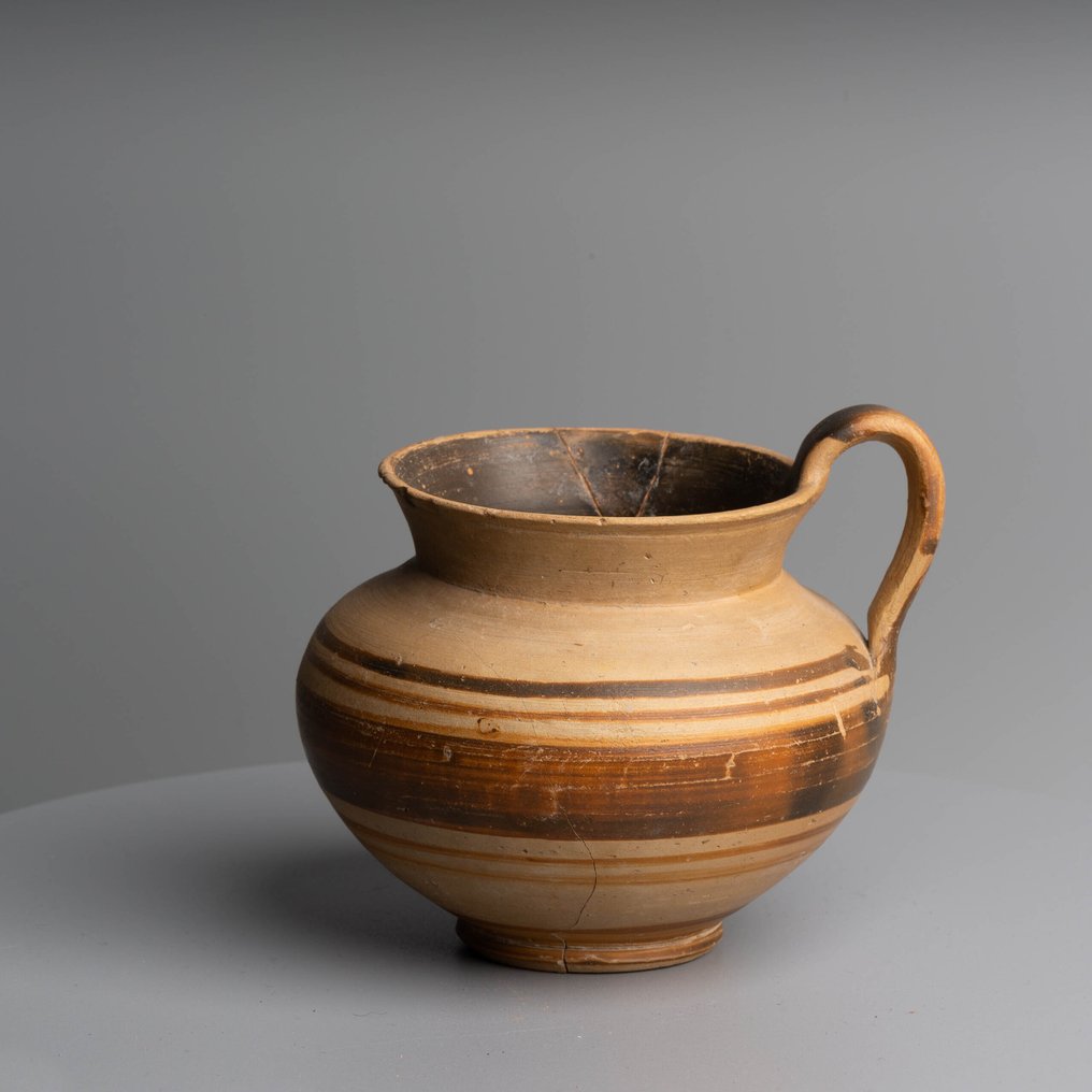 Daunia Ceramika Olpe. IV wiek p.n.e.. Wysokość 10 cm. #1.0