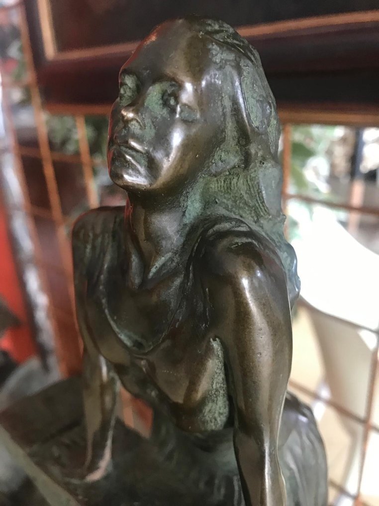 Γλυπτό, Scultura multiplo a firma Mirò bronzo - 35 cm - Μπρούντζος, Μάρμαρο, Ορείχαλκος #1.0